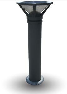 China Corrosion Resistance Solar Lawn Lamps 24cm / Width Lifetime Up To 12 Years wholesale