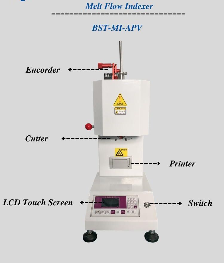 High Accuracy Plastic and Rubber Melt Flow Indexer Test Machine