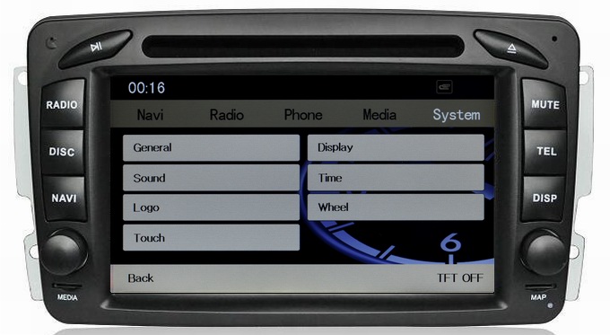 Ouchuangbo In Dash DVD Player for Mercedes Benz W203 2000-2005 GPS Nav iPod USB Multimedia Stereo System OCB-1503
