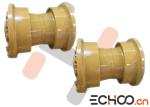 D375 Bulldozer Undercarriage Track Roller Assy With Double Flanges Wear