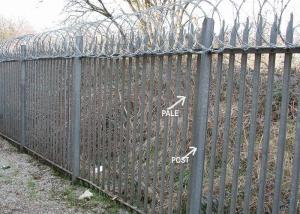 China Beautiful Steel Palisade Fencing Powder Coated Park Guardrail Palisade wholesale