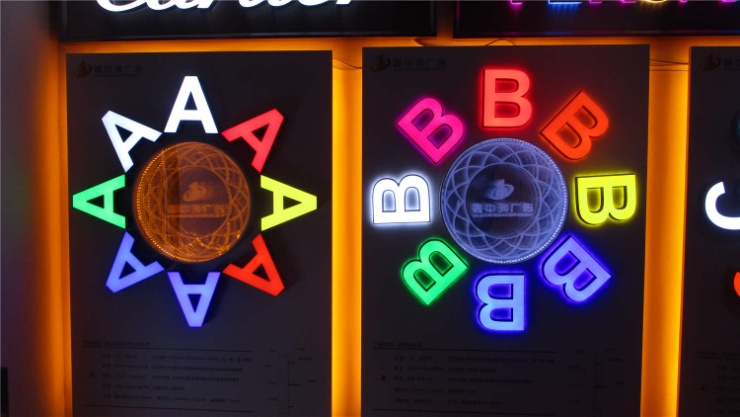 Hot style products Luminous signs acrylic letter Customized Size Customized Color 3D illuminated letter Suitable for indoor