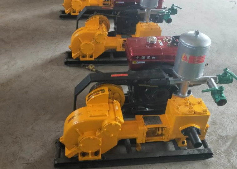 Grouting Cement 15 KW Mud Pump With Diesel Engine
