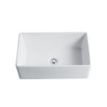White Ceramic Farmhouse Kitchen Sink 30 Inch 30" Apron Front Sink White Drop In