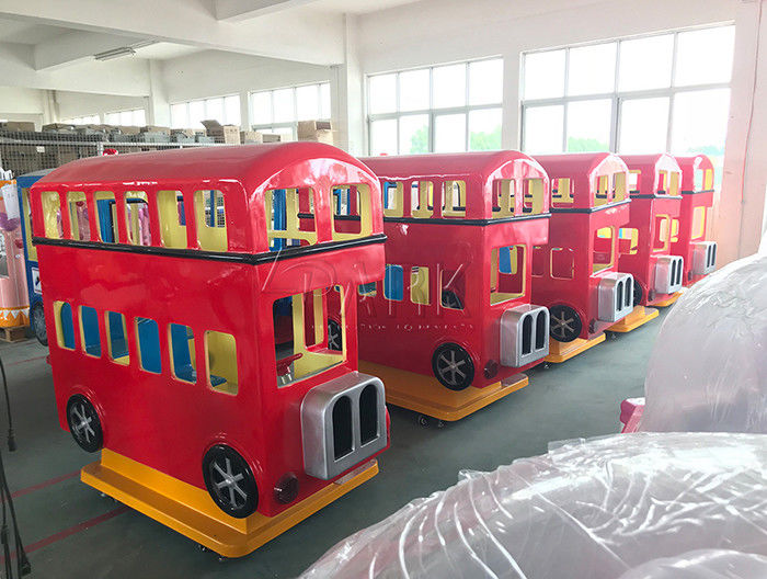 Amusement Park Equipment 3 Seat London Bus Kiddy Ride Game Machine