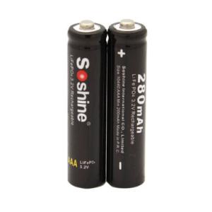 China Soshine AAA /10440 LiFePO4 Battery: 280mAh 3.2V wholesale