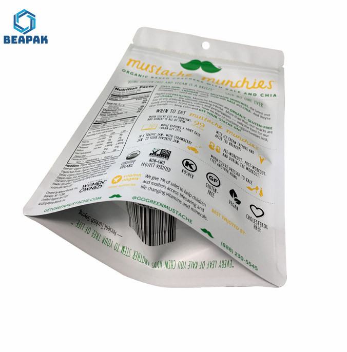 Colorful Laminated Stand Up 200 Mic Aluminum Foil Coffee Bags
