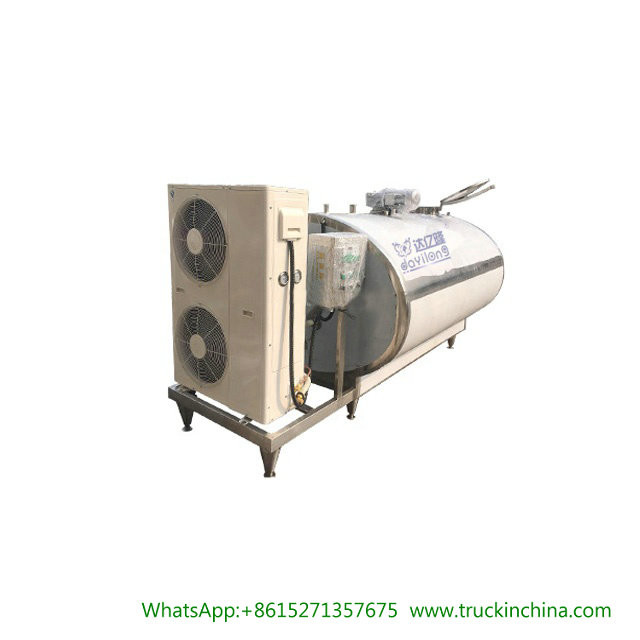 Stainless steel Milk Cooling Tank Body For Lorry Trucks 8CBM- 25CBM