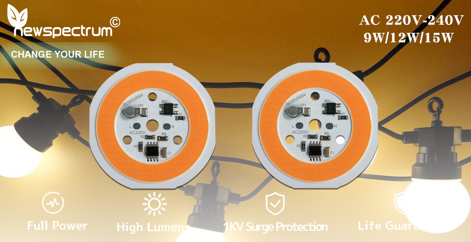 220V COB LED Module Driverless High Brightness Warm White Led Module
