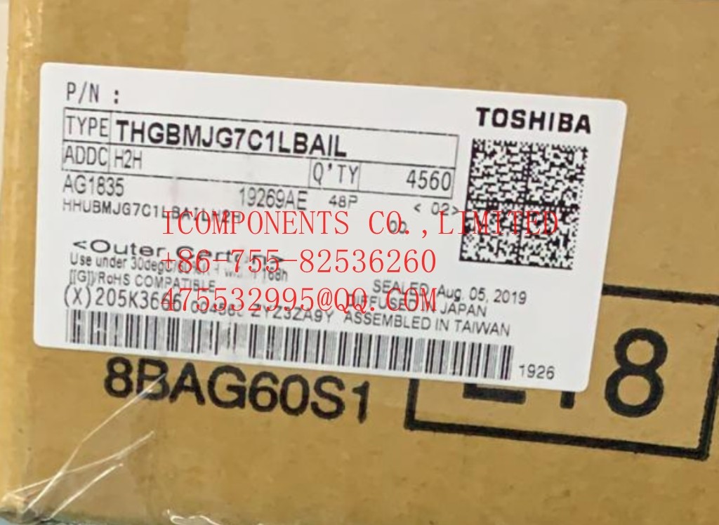 THGBMJG7C1LBAIL TOSHIBA 16GB NAND 15NM EMBEDDED MULTIMEDIA CHIP (EEPROM) (ALT: THGBMJG7C1LBAIL)
