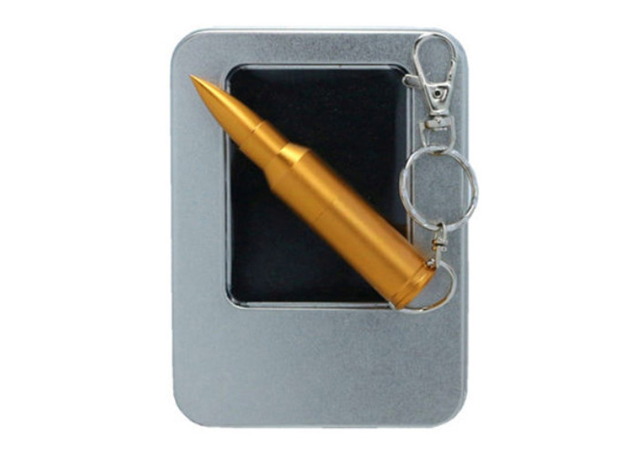 Gold Bullet Flash Drive , Metal 256g High Capacity Flash Drive