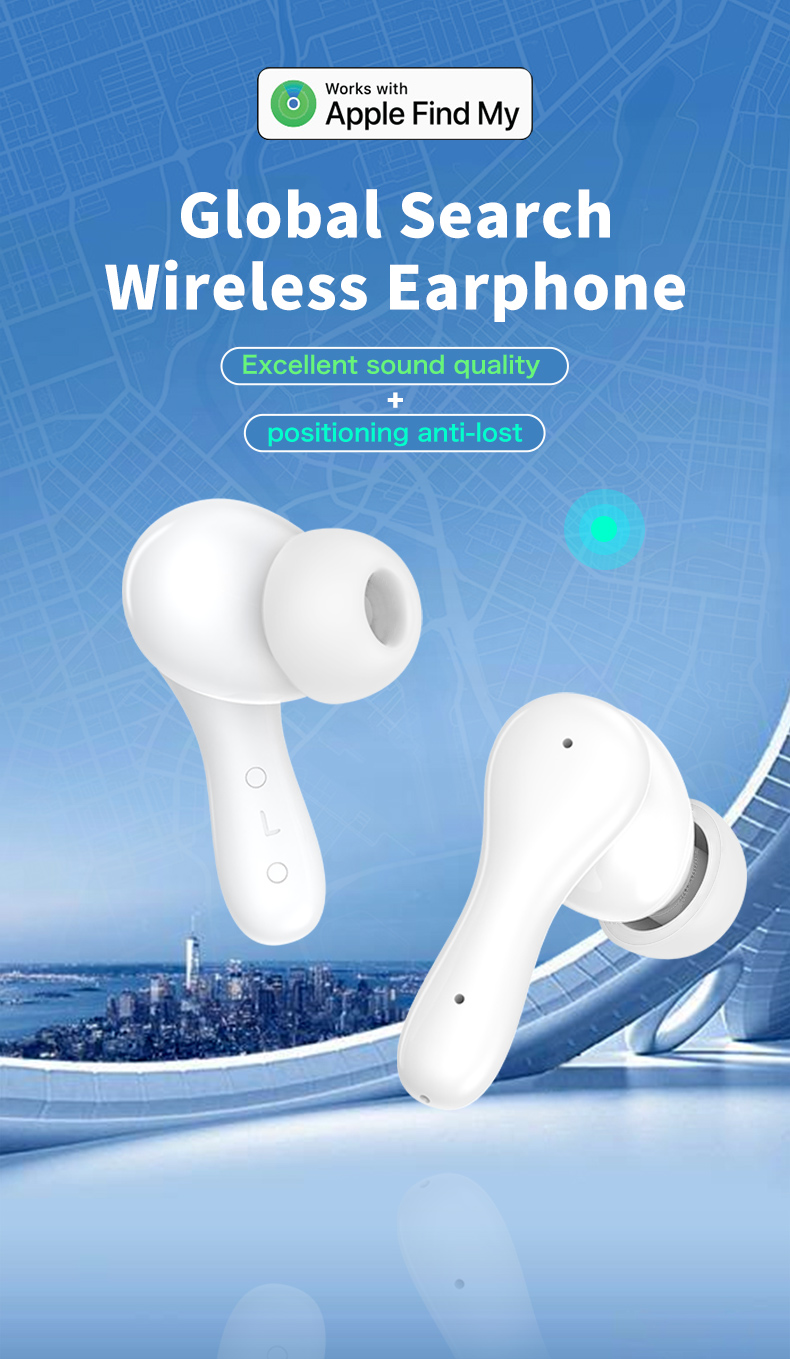 20Hz-20kHz Bluetooth Find My Earbuds Tracking Device GPS Tracker For Air Tag Replacement