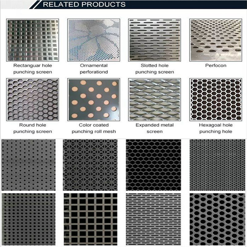 304 316 Decorative Perforated Stainless Steel Sheet Metal Ceilings Screens Filter 0.3mm