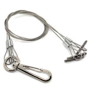 China Three Legs Stainless Steel Wire Rope Sling Hanging System Flower Basket wholesale