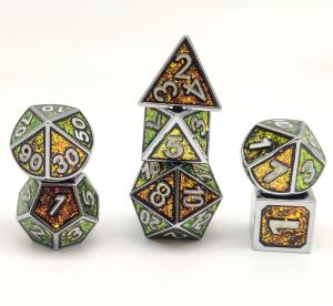 China Gold Plated Metal Polyhedral Dice Multipurpose Sturdy Handmade wholesale