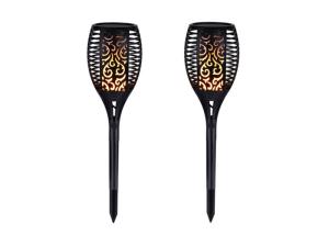 China Wireless Flickering Realistic Flames Outdoor Solar Torch Lights 2500mA Battery Capacity wholesale