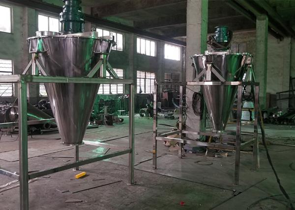 SHJ Series Industrial Powder Mixer Double Auger Shaped Pharmacy 304 Stainless