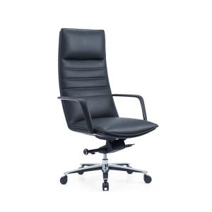 China Comfortable Genuine Leather Swivel Executive Ergonomic Office Chairs wholesale