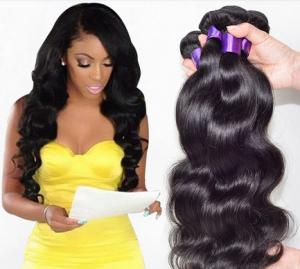 China Fashion 6A 100% Peruvian Virgin Hair Straight Peruvian Hair Bundles Black 18 Inch wholesale