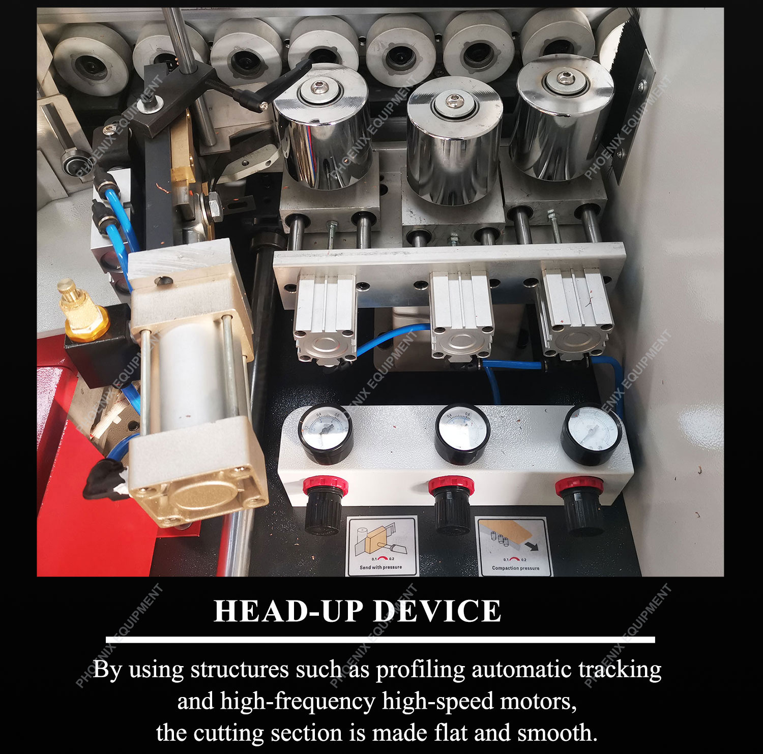 PME265 Linear Edge Banding Machine Multifunctional Easy Operation and 45 Degree Angle