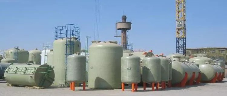 Harmless Treatment Water FRP Horizontal Tank Durable Easy Installation