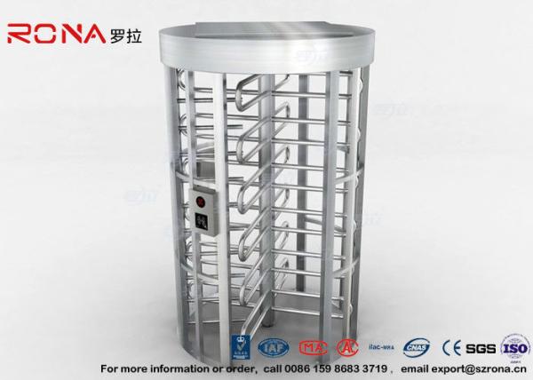 Full Height High Security Turnstile , Controlled Access Turnstiles 304 Stainless