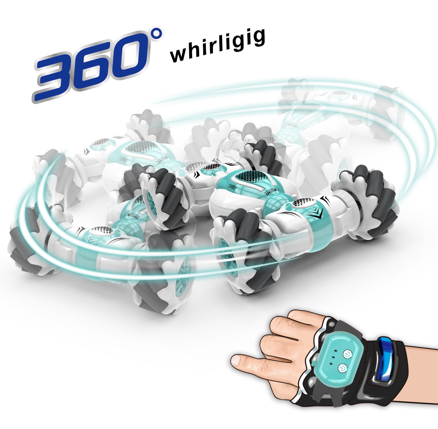 2.4G Remote Control Twisted Car Gesture Sensing 4WD Lateral Stunt RC Toy for Children