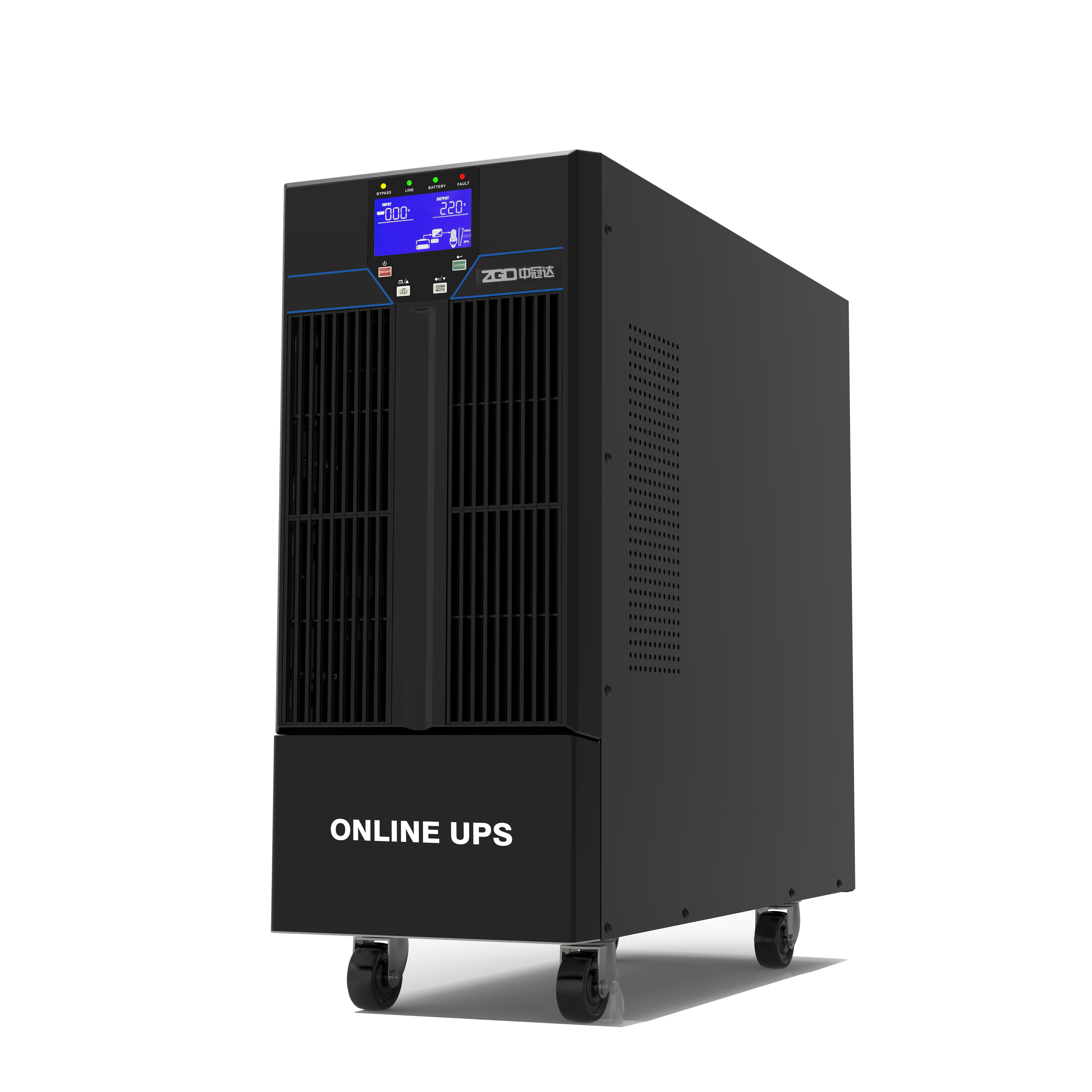 100-240VAC 10kw High Frequency Online UPS 10kva Pure Sine Wave Snmp Card