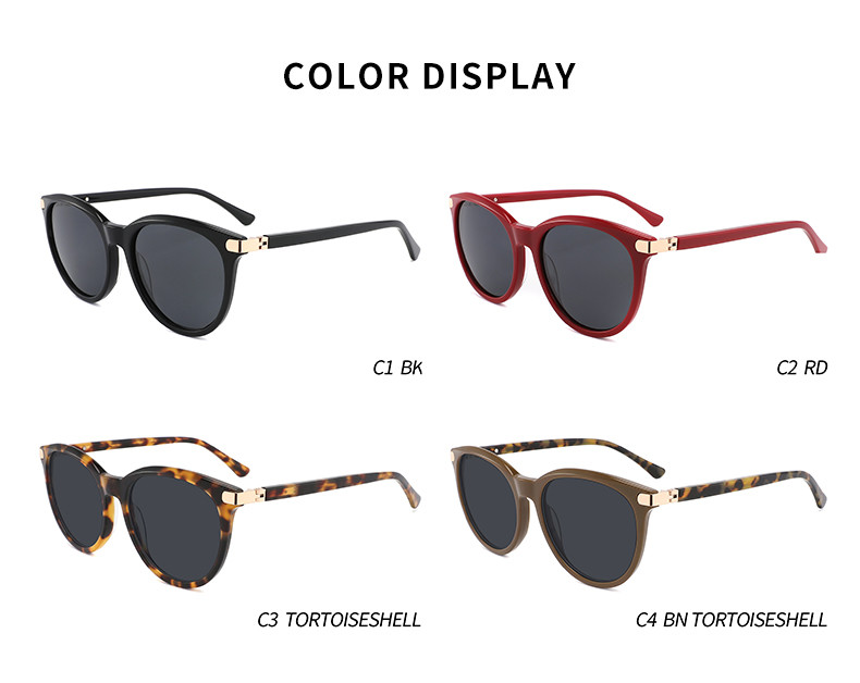 UV400 Protection Men'S Acetate Sunglasses Polarized Unisex Acetate Shades