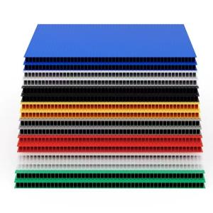China Waterproof Plastic Hollow Sheet 2MM PP Corrugated Board Storage Moving Shipping Box wholesale