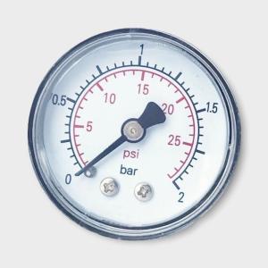 China 40mm Back Mounted Utility Pressure Gauge 2 Bar Analog Manometer wholesale