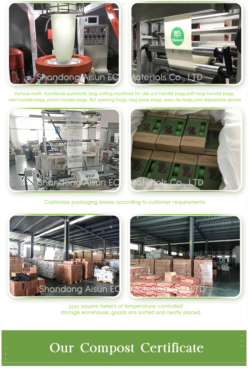 Clear PLA Compost Bags Biodegradable Poly Bags For Packaging