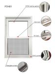 Modern UPVC Vinyl Double Hung Windows Soundproof Sash And Casement Windows