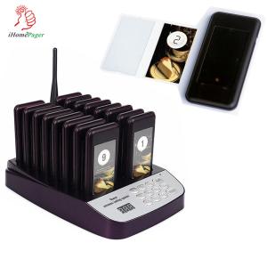 China hot selling 1-16 wireless restaurant guest number pager system wholesale