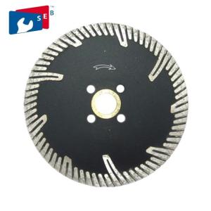 China Turbo 10 Inch Circular Saw Blade Diamond Edge For Cutting Granite Asphalt Concrete wholesale