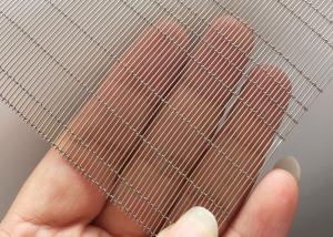 China Luxury Cladding Glass Laminated Wire Mesh Stretched 2.5m Stainless Steel wholesale