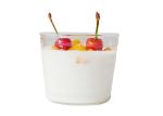 Fruit Salad Bowl Wide Mouth Glass Jars Clear Color 200ml Capacity Eco - Friendly