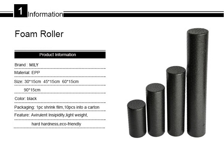 12 Inch 15CM EPP Yoga Foam Rollers Massage Function Lower Back Home Exercise