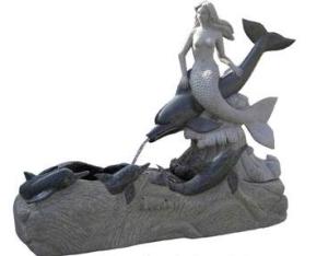China Carving Stone Mermaid Statue wholesale