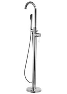 China Contemporary Floor Standing Bath Taps Bathtub Shower Faucet Sets T8000M wholesale