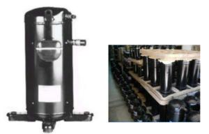 China 6HP Panasonic Sanyo R407C Refrigeration Scroll Compressor C-SBN453H8A on sale