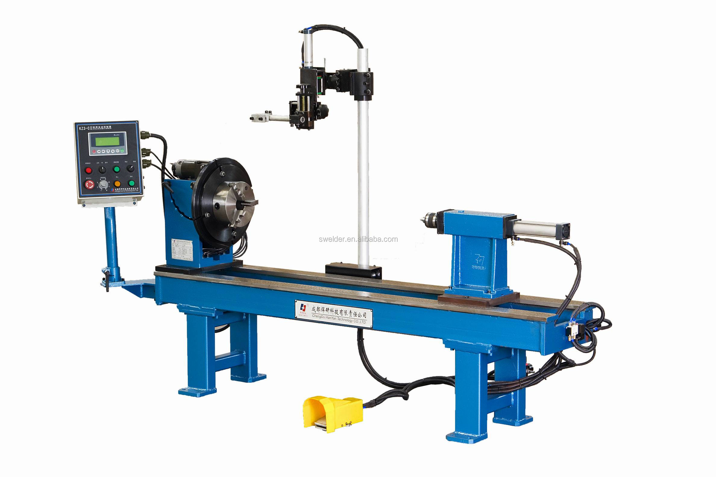 Horizontal Double Circumferential Seam Welder 500A Automatic Welding Machine