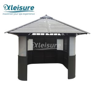 China Outdoor Outside Hot Tub Enclosures Burn Resistance Swim Spa Gazebo Heavy Duty wholesale