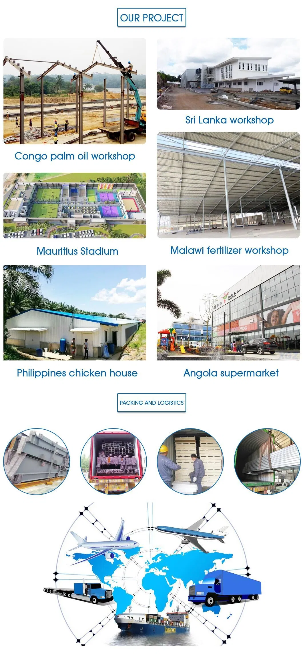 Water Proofing Prefabricated Factory Building H Section Column Steel Structure for Sale