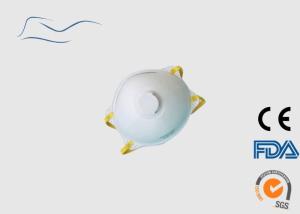 China White Particulate Respirator Mask , 30G Disposable Earloop Face Mask wholesale