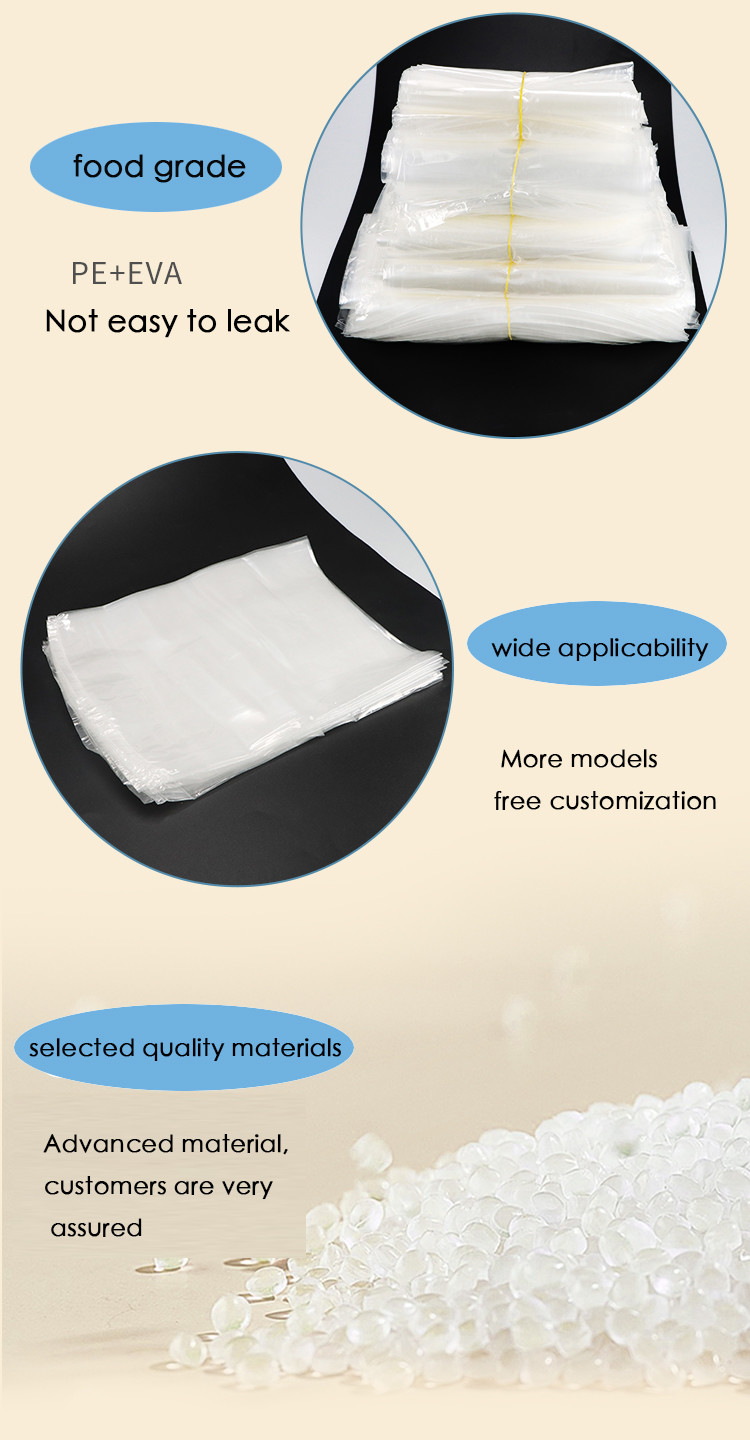 Pa Food Vacuum Plastic Polyolefin Shrink Wrap Bags Clear Transparent