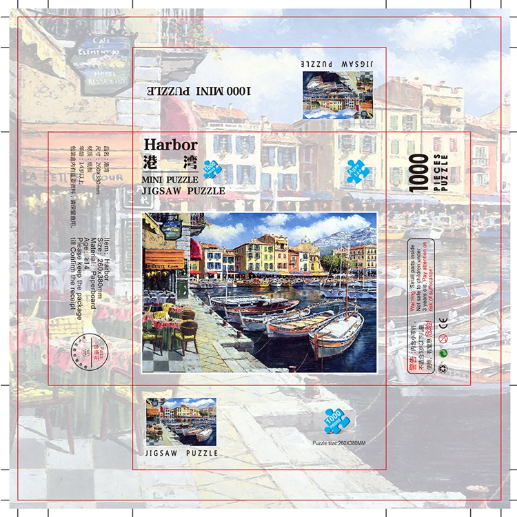 Daily 1mm To 3mm Paper Jigsaw Puzzle For Little Kids ASTM Approval