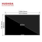 55 inch Infrared 10 Points 1080p Touch LCD Display for Advertising and Query 7ms