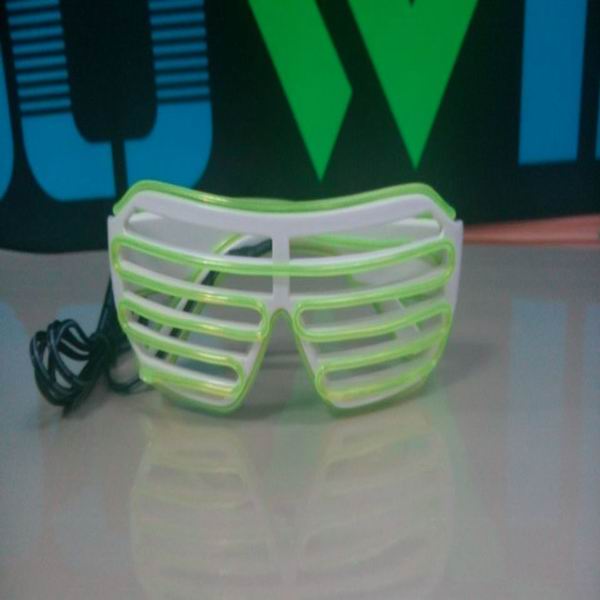cute window-shade glasses/el glasses/glow glasses