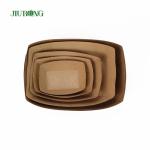 Disposable Sushi Biodegradable Paper Container 107mm kraft paper food trays